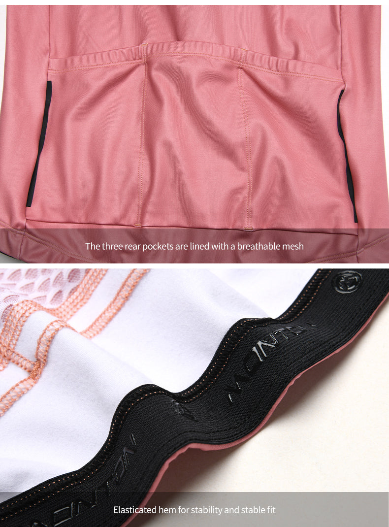 MOMENTS LIGHT PINK LS FLEECE JERSEY WOMEN