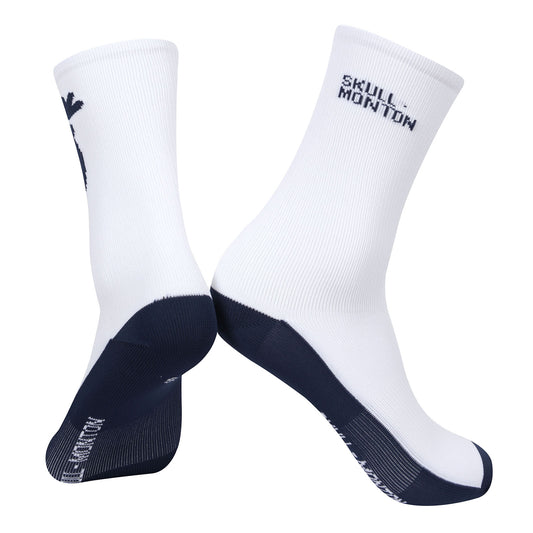 SKULL MONTON WHITE/BLUE SOCKS
