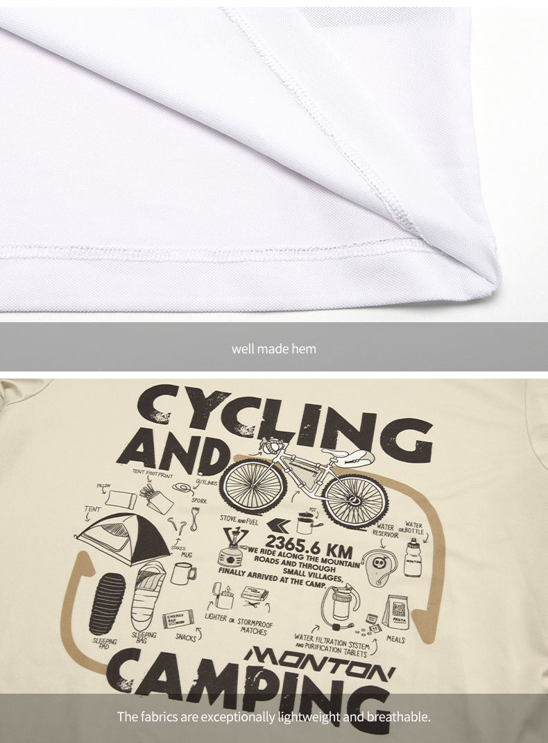 CAMPING KHAKI T SHIRT