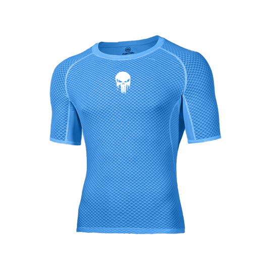 SKULL BLUE BASE LAYER SLEEVED