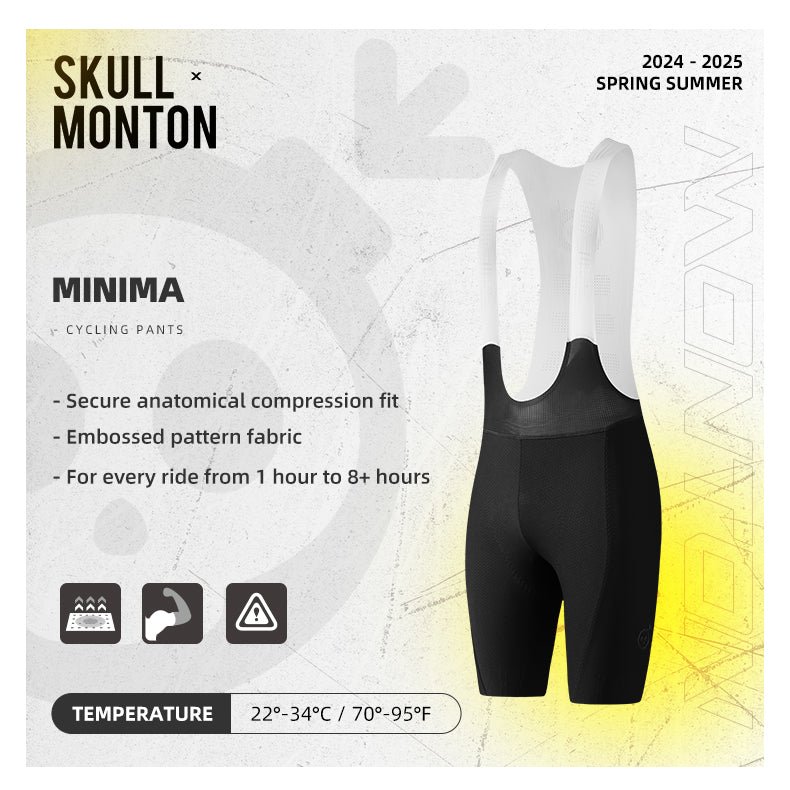 MINIMA Black/Gray Bib Shorts