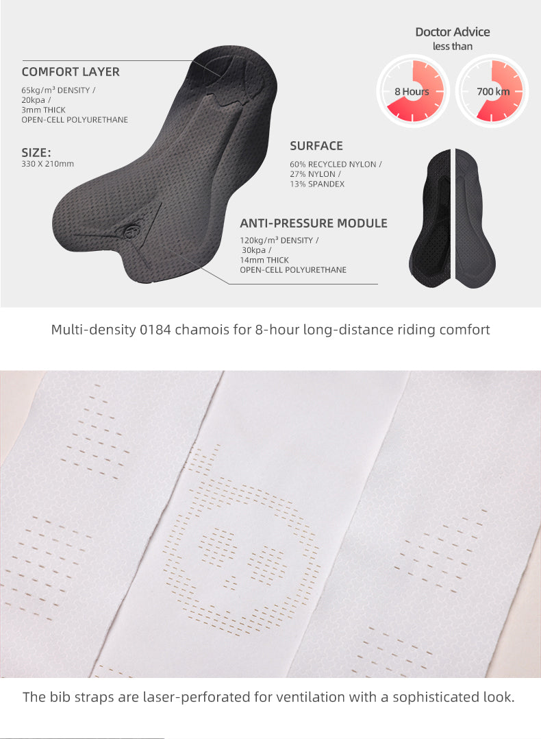 MINIMA Black/Gray Bib Shorts WOMEN