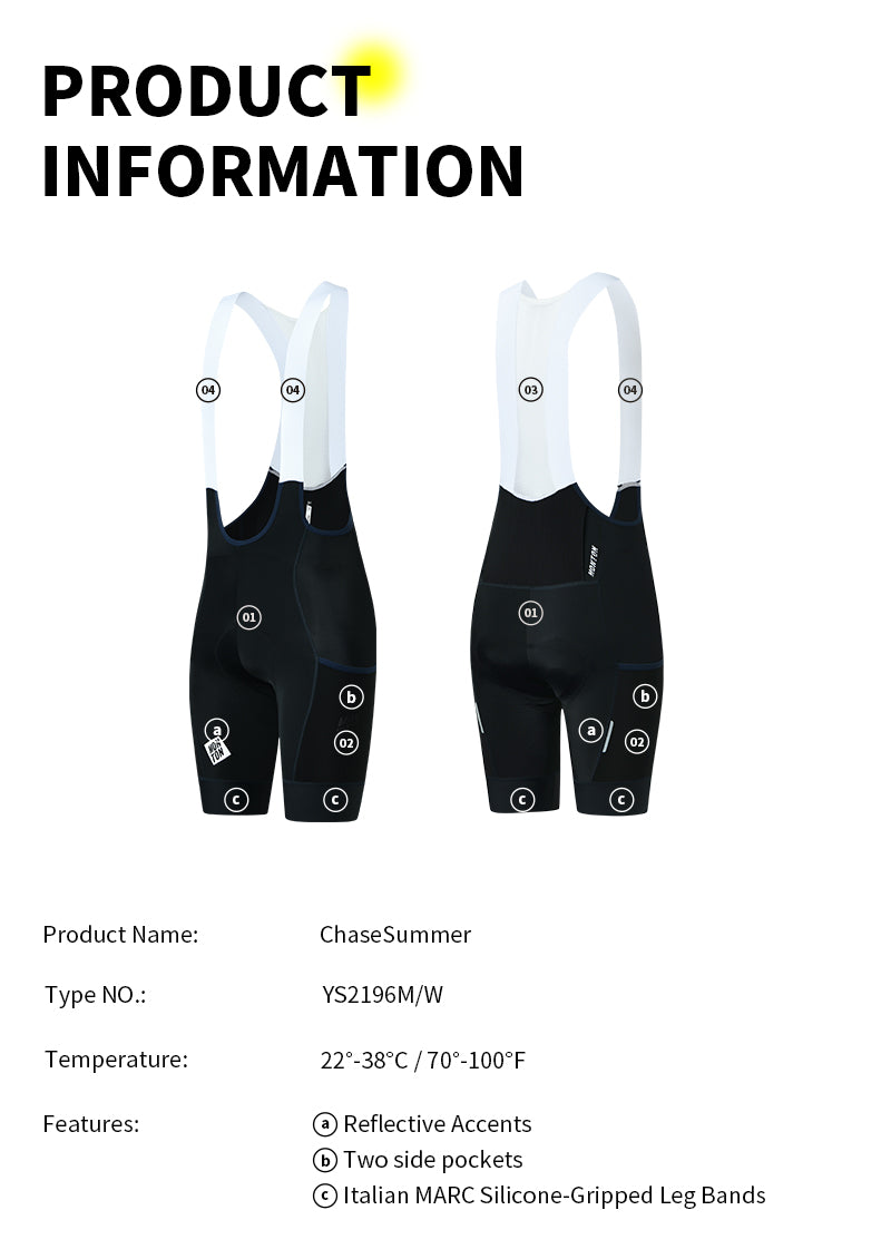 CHASE SUMMER BIBS BLACK