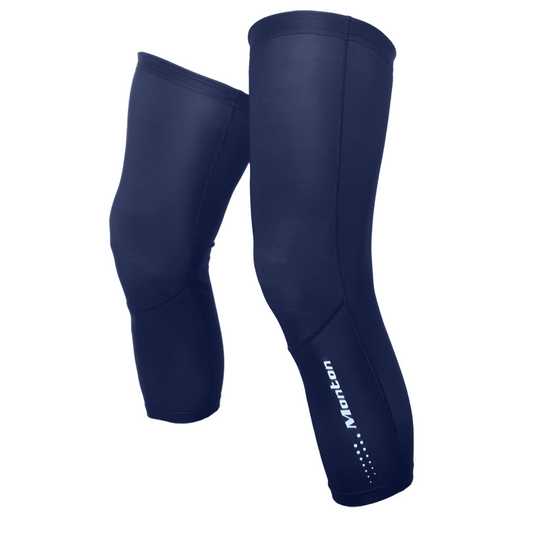 STELVIO NAVY FLEECE KNEE WARMERS